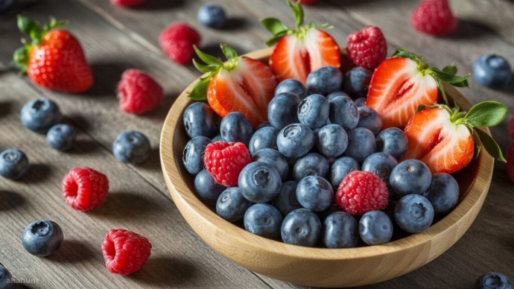 Blueberries, strawberries, and raspberries as low-calorie weight loss foods