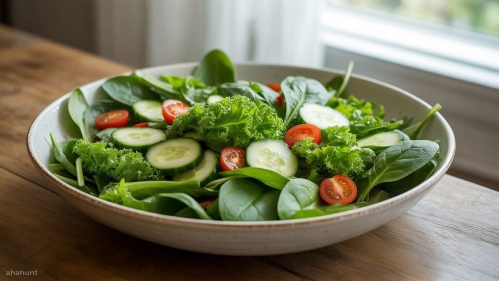 Leafy greens like spinach and kale are low-calorie foods for weight loss