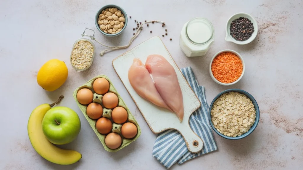 High-protein and high-fiber foods for weight loss