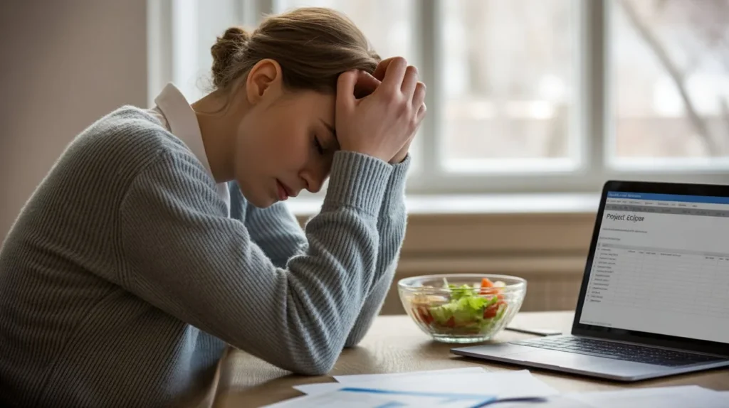 Fatigue and warning signs of extreme calorie deficit